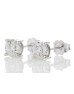 9ct White Gold Single Stone Claw Set Diamond Earring 0.10 Carats
