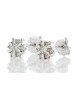 9ct White Gold Fancy Diamond Flower Earring 0.20 Carats