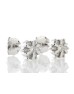 9ct White Gold Fancy Diamond Flower Earring 0.20 Carats