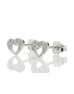 9ct White Gold Fancy Cluster Diamond Earring 0.11ct Carats
